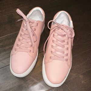 Kenneth Cole New York Kam Lace-Up Leather Pink Sneaker Size 7.5